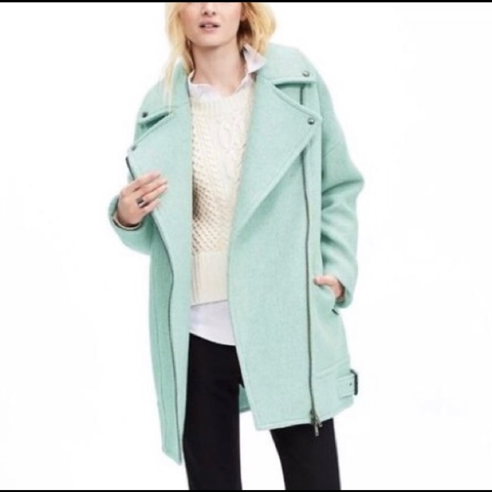 Wool banana republic longline Motto jacket